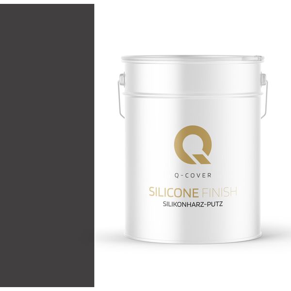 Intonaco Alla Resina Siliconica Nero | Intonaco Raschiato | Intonaco Al Silicone | Intonaco Per Facciate | 25 Kg 1 Mm | Intonaco Raschiato Intonaco Strutturato Pareti E Soffitti In Gesso Finito-image