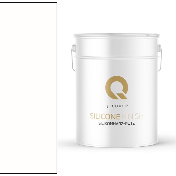 Intonaco In Resina Siliconica | Bianco Antico | Intonaco Di Attrito | Intonaco Al Silicone | Intonaco Per Facciate | Intonaco A Raschietto Intonaco Strutturato Intonaco Finito Pareti E Soffitti | 15 Kg 1,5 Mm-image