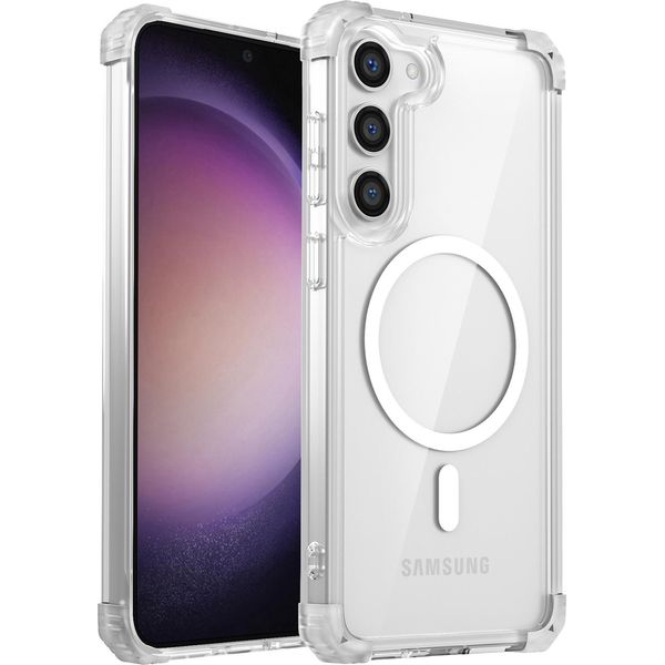 Custodia Magnetica Per Samsung Galaxy S23+ Compatibile Con Magsafe, Antiurto, Protezione Militare Custodia Trasparente Clear-image