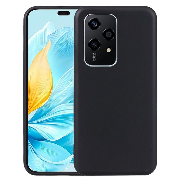 Per Honor 200 Lite Custodia Protettiva In Silicone Nera Per Cellulare Custodia Sottile In Tpu-image
