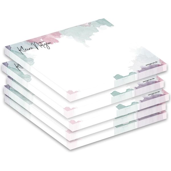 Pricaro Note Adesive "Acquerello"", 100 Fogli, 5 Pezzi"-image