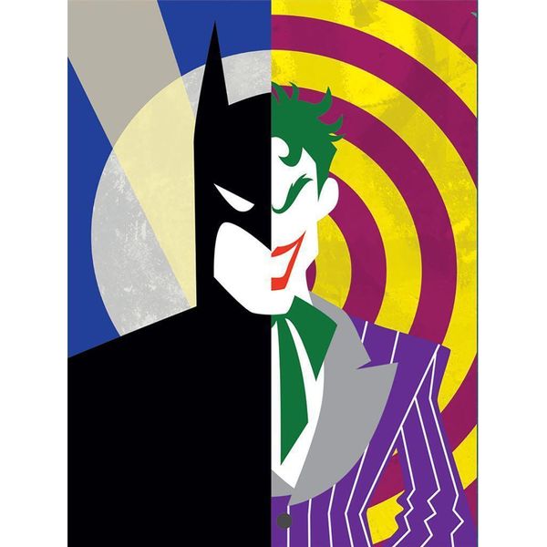 Batman - Stampa Su Tela "Half Half"" PM9239 (80 Cm X 60 Cm) (A Colori)"-image