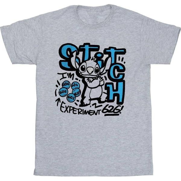 Lilo & Stitch - Maglietta "Experiment"" Per Uomo/Donna Unisex RO11091 (Xl) (Grigio)"-image