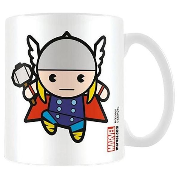 Marvel - Tazza Da Caffè, Kawaii PM9145 (Taglia Unica) (Bianco/Rosso/Blu)-image