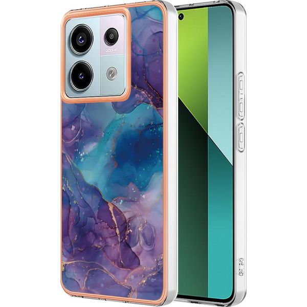 Custodia Per Xiaomi Redmi Note 13 Pro 5G, Custodia In Silicone Tpu A Fantasia, Paraurti Antiurto Blu Scuro-image