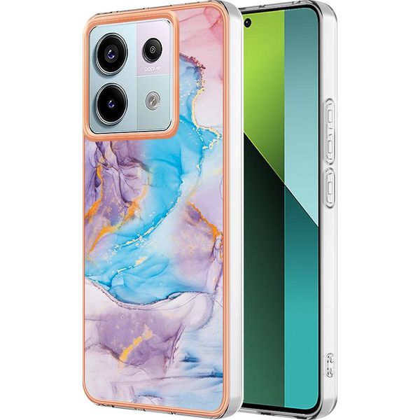 Custodia Per Xiaomi Redmi Note 13 Pro 5G, Custodia In Silicone Tpu Antiurto A Fantasia, Blu-image