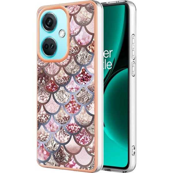 Custodia Per Oneplus Nord CE3, Custodia In Silicone Tpu Antiurto A Fantasia Caffè-image