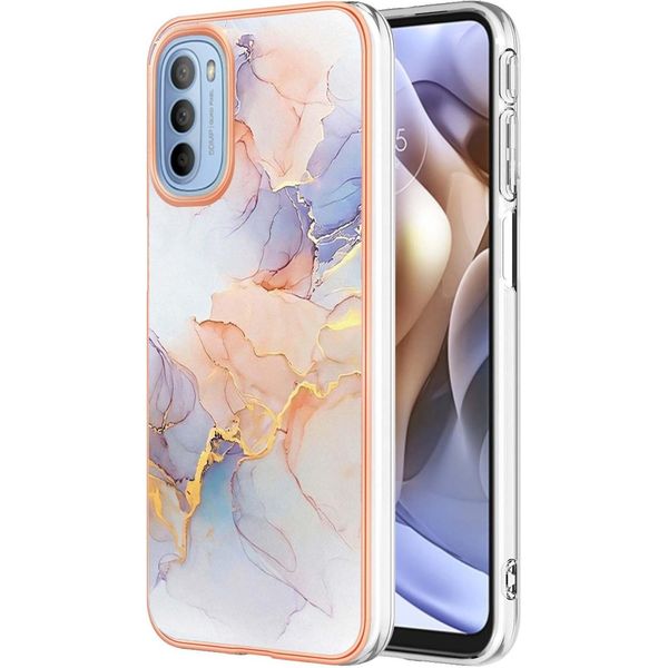 Custodia Per Motorola Moto G31 / G41, Custodia In Silicone Tpu Antiurto A Fantasia Grigio-image