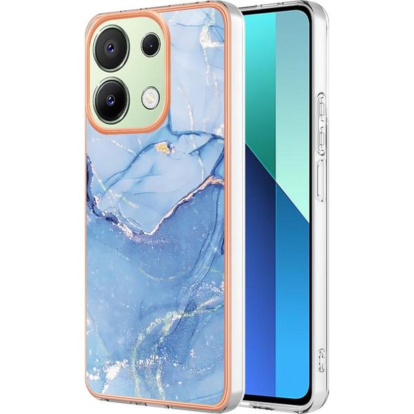 Custodia Per Xiaomi Redmi Note 13 4G, Custodia In Silicone Tpu A Fantasia, Paraurti Antiurto Azzurro-image