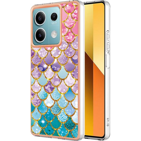 Custodia Per Xiaomi Redmi Note 13 5G, Custodia In Silicone Tpu Antiurto A Fantasia Colorato-image
