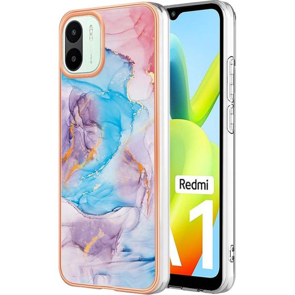 Custodia Per Xiaomi Redmi A1, Custodia In Silicone Tpu Antiurto A Fantasia, Blu-image