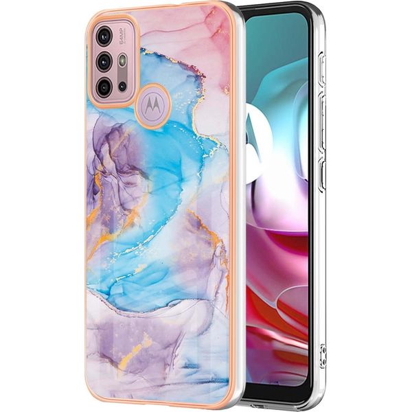Custodia Per Motorola Moto G30/G20/G10/G10 Power, Custodia In Silicone Tpu Antiurto A Fantasia, Blu-image