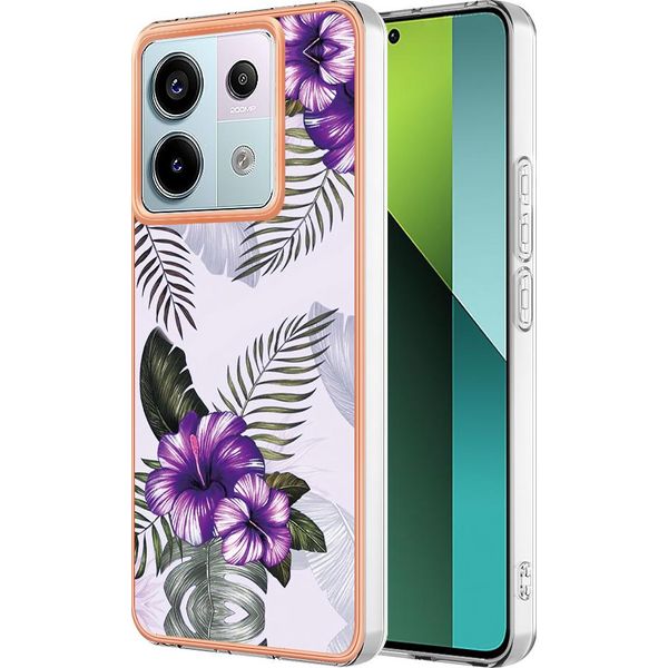 Custodia Per Xiaomi Redmi Note 13 Pro 5G, Custodia In Silicone Tpu Antiurto A Fantasia Purple-image