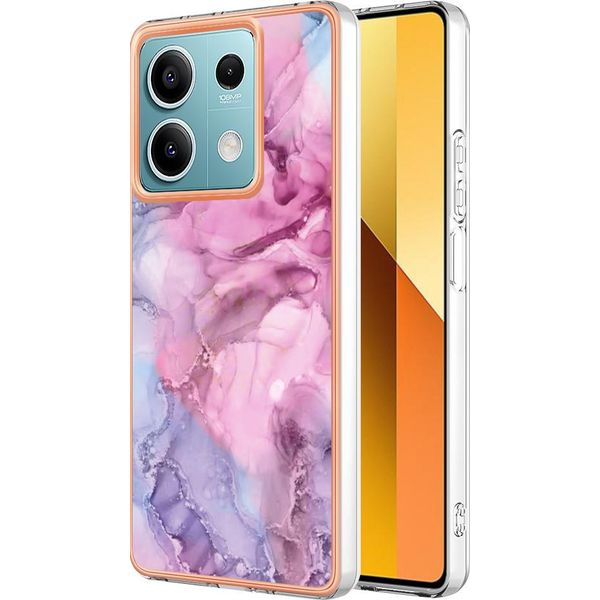Custodia Per Xiaomi Redmi Note 13 5G, Custodia In Silicone Tpu A Fantasia, Paraurti Antiurto Rosa-image
