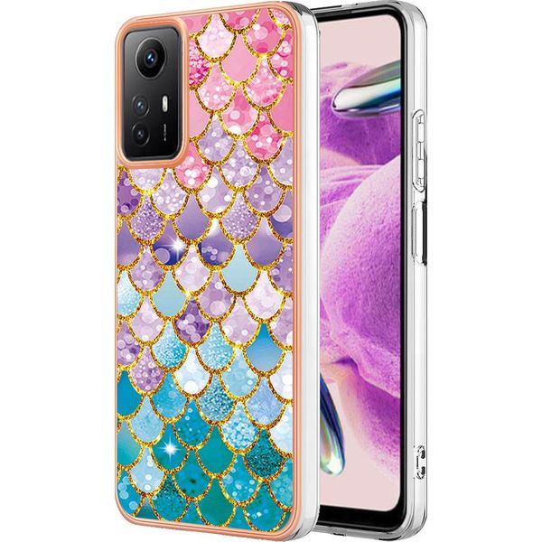 Custodia Per Xiaomi Redmi Note 12S, Custodia In Silicone Tpu Antiurto A Fantasia Colorato-image