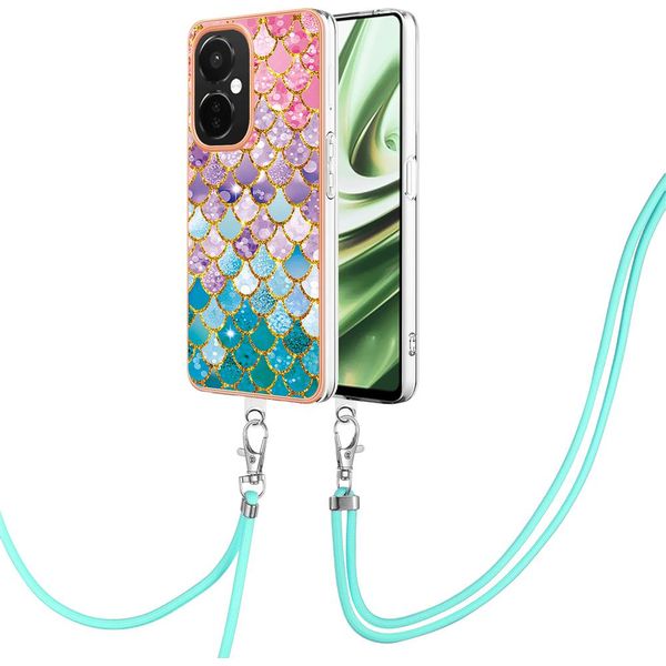 Custodia Con Cinturino Per Oneplus Nord Ce 3 Lite / Nord N30, Custodia In Tpu A Fantasia Con Cinturino Regolabile-image