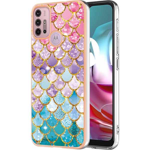Custodia Per Motorola Moto G30/G20/G10/G10 Power, Custodia Paraurti In Silicone Tpu Antiurto A Fantasia Colorato-image