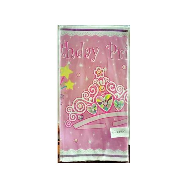 Unique Party - Tovaglia Per Festa "Compleanno Principessa"", Plastica SG35037 (Taglia Unica) (Rosa)"-image