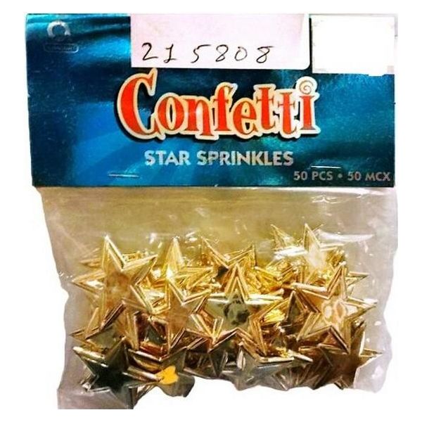 Amscan - Stella - Coriandoli Confezione Da 50 SG34659 (Taglia Unica) (Oro)-image