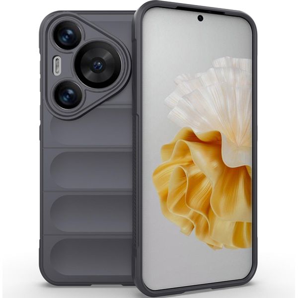 Custodia Per Huawei Pura 70 Pro / 70 Pro+ Custodia Protettiva In Silicone Tpu Morbido Antiurto Grigio Scuro-image