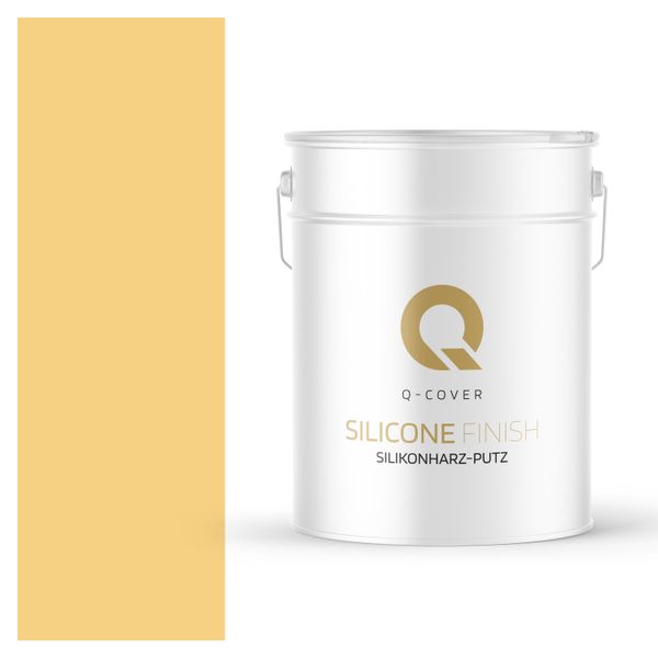 Intonaco A Base Di Resine Siliconiche | Intonaco Da Rullo Giallo Sole Intonaco Siliconico | Intonaco Per Facciate | Intonaco Da Graffio Intonaco Di Finitura Intonaco Strutturato Pareti E Soffitti | 15 Kg 1 Mm-image