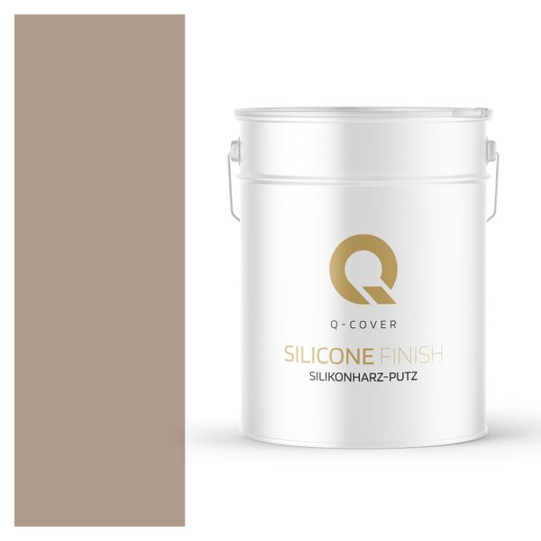 Intonaco Alla Resina Siliconica | Intonaco A Rullo Nocciola Intonaco Al Silicone | Intonaco Per Facciate | Intonaco Per Graffiatura Intonaco Strutturato Intonaco Finito Pareti E Soffitti | 15 Kg 1 Mm-image