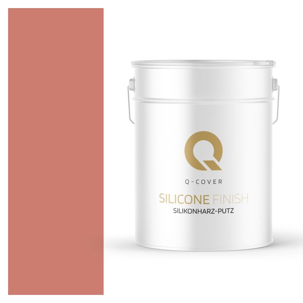 Intonaco Alla Resina Siliconica | Intonaco A Rullo Salmon Intonaco Al Silicone | Intonaco Per Facciate | Intonaco Per Graffiatura Intonaco Strutturato Intonaco Finito Pareti E Soffitti | 15 Kg 1 Mm-image
