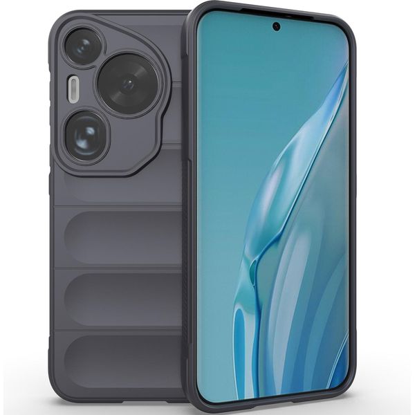 Custodia Per Huawei Pura 70 Art Custodia Protettiva In Silicone Tpu Morbido Antiurto Grigio Scuro-image