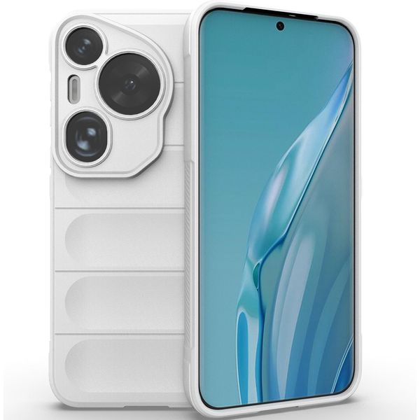 Custodia Per Huawei Pura 70 Art Custodia Protettiva In Silicone Tpu Morbido Antiurto Bianco-image