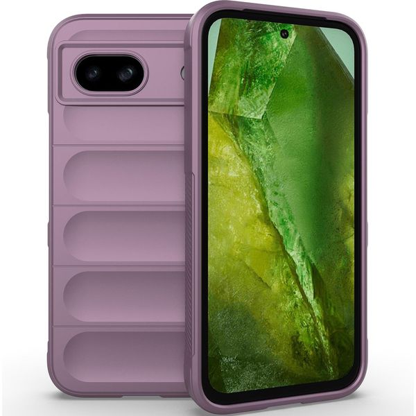 Custodia Per Google Pixel 8A Custodia Protettiva In Silicone Tpu Morbido Antiurto Viola-image