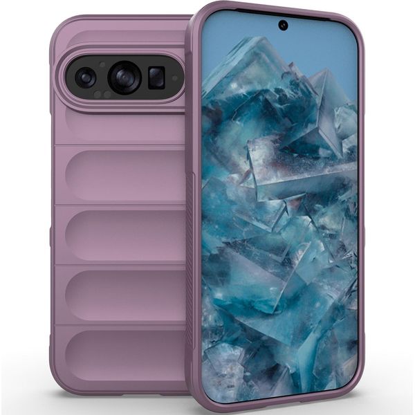 Custodia Per Google Pixel 10 Pro Custodia Protettiva In Silicone Tpu Morbido Antiurto Viola-image