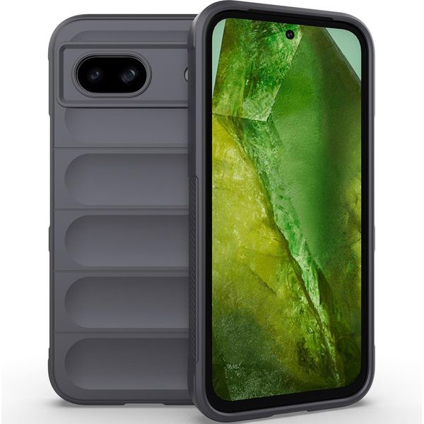 Custodia Per Google Pixel 8A Custodia Protettiva In Silicone Tpu Morbido Antiurto Grigio Scuro-image