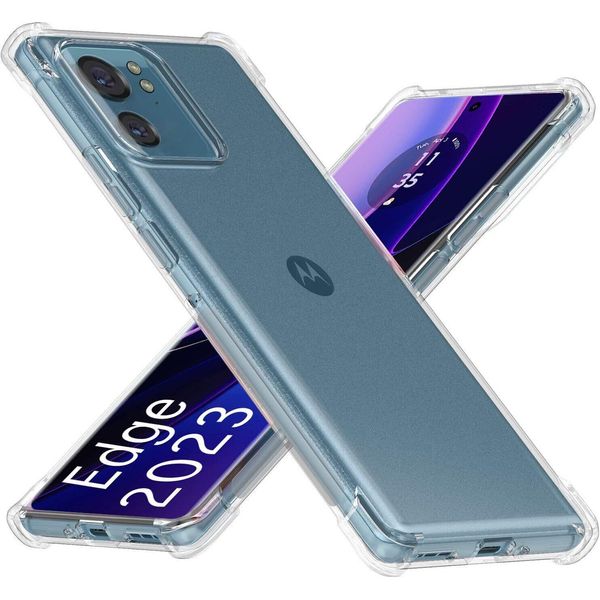 Custodia Per Motorola Edge 40 / Edge (2023) Custodia Morbida E Trasparente Per Telefoni Cellulari Con Angoli Rinforzati, Copertura Protettiva Per Paraurti-image