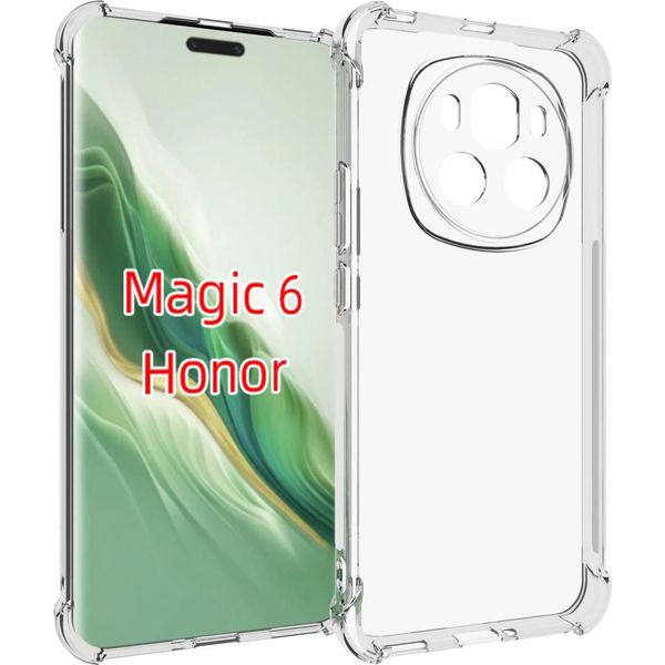 Custodia Per Honor Magic6 Paraurti Trasparente In Tpu Morbido, Custodia Protettiva Antiurto-image