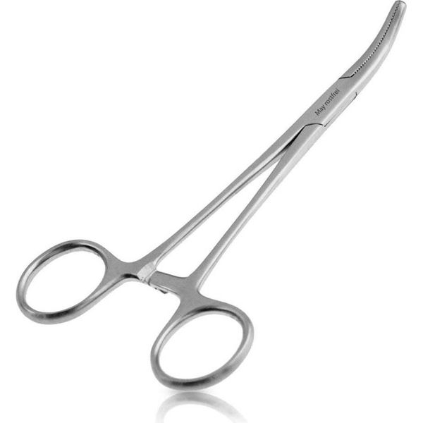 Pinza Sgancia Ami 13 Cm - Pinza Curva In Acciaio Inox Per Pescatori - Precisa-image