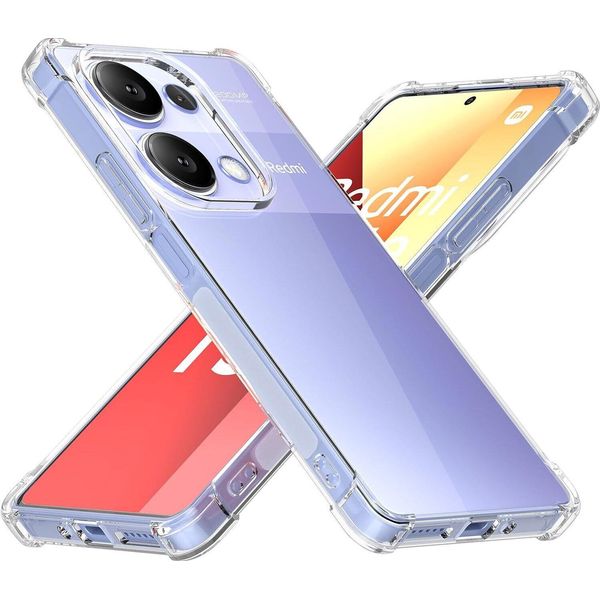 Custodia Per Xiaomi Redmi Note 13 Pro 4G Trasparente Morbido Tpu Bumper, Custodia Protettiva Antiurto-image
