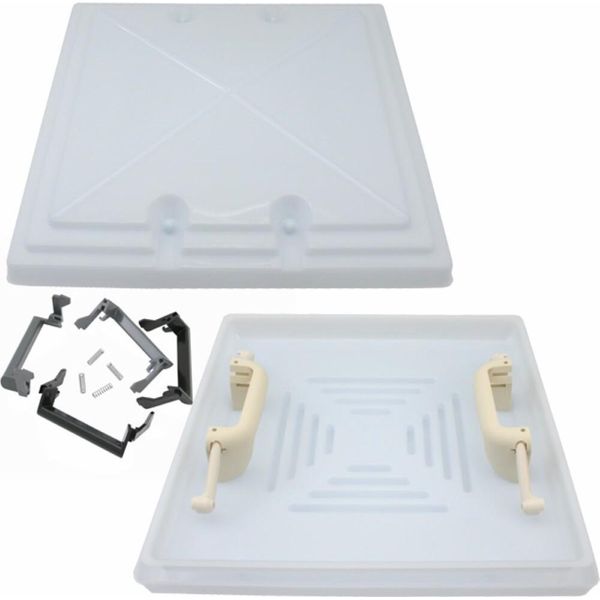 Mpk Cofano Di Ricambio Sportello Del Tetto Finestra Del Tetto Cofano Del Tetto 40 X 40 Cm Modello 42 / 420 Caravan Camper Caravan-image