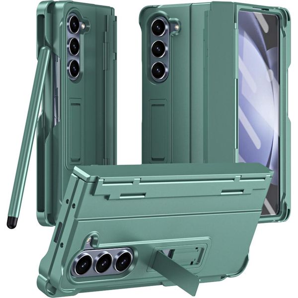 Custodia Per Samsung Galaxy Z Fold 6 Cover Rigida Antiurto Con Penna, Protezione Cerniera E Protezione Schermo Verde-image