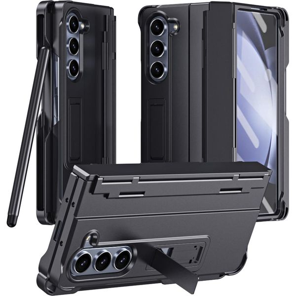 Custodia Per Samsung Galaxy Z Fold 6 Cover Rigida Antiurto Con Penna, Protezione Cerniera E Protezione Schermo Nero-image