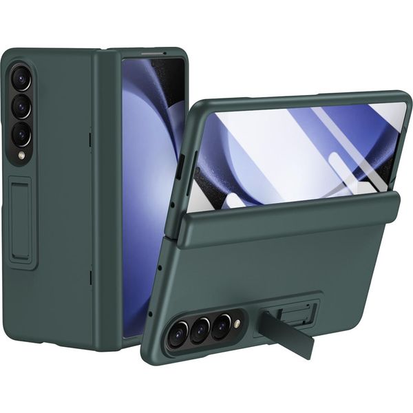 Custodia Per Samsung Galaxy Z Fold 3 5G Custodia Rigida Per Pc Con Protezione Della Cerniera E Protezione Dello Schermo Integrata, Verde Stand-image