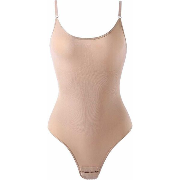 Body A Compressione Per Il Modellamento Del Corpo, Shapewear Da Donna, Body Per Il Controllo Della Pancia, Beige Xl-image