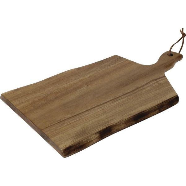 Tavola Da Portata Olympia In Legno Di Acacia A Forma Di Onda 30,5 X 21,5 Cm-image