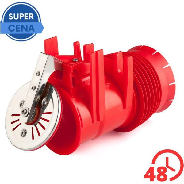Valvola Antiriflusso Sportello Antiriflusso 200 Sportello Per Tubi Di Protezione Contro I Topi - Tipo 0 , UZBB200 Karmat-image