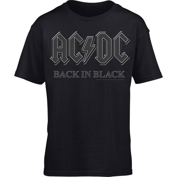 Ac/Dc - Maglietta "Back In Black"" Per Uomo/Donna Unisex PH2604 (M) (Nero)"-image