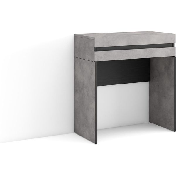 Consolle Ingresso, 70X35X75Cm, Con Cassetto, Con Stoccaggio, Cemento-image