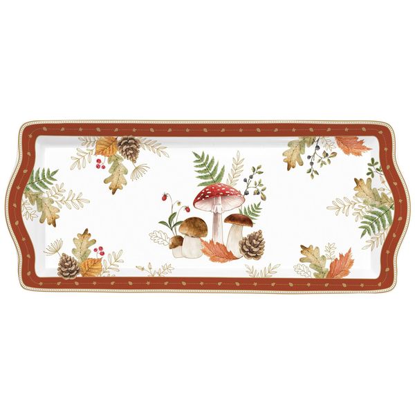 Autumn Breeze Piatto Da Portata Autunnale 35X15Cm In Porcellana Gb Easy Life-image