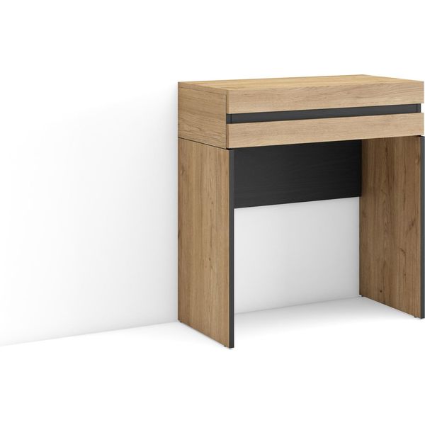 Consolle Ingresso, 70X35X75Cm, Con Cassetto, Con Stoccaggio, Rovere-image