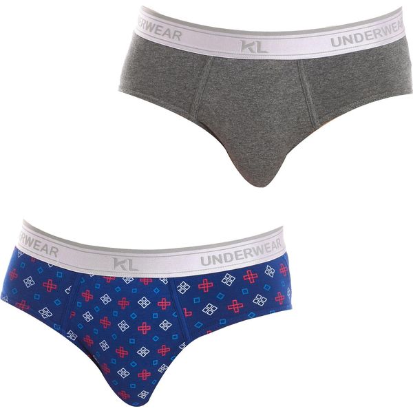 Kisses&Love Pack-2 Slip Divertente Tessuto Traspirante KLS1 Uomo-image