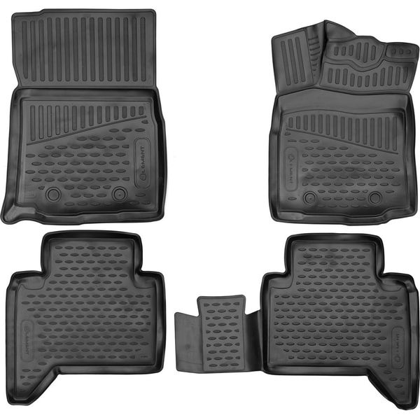 Element Tappetini In Gomma 3D Per Toyota Tacoma, 2018-2019, 4 Pezzi.-image