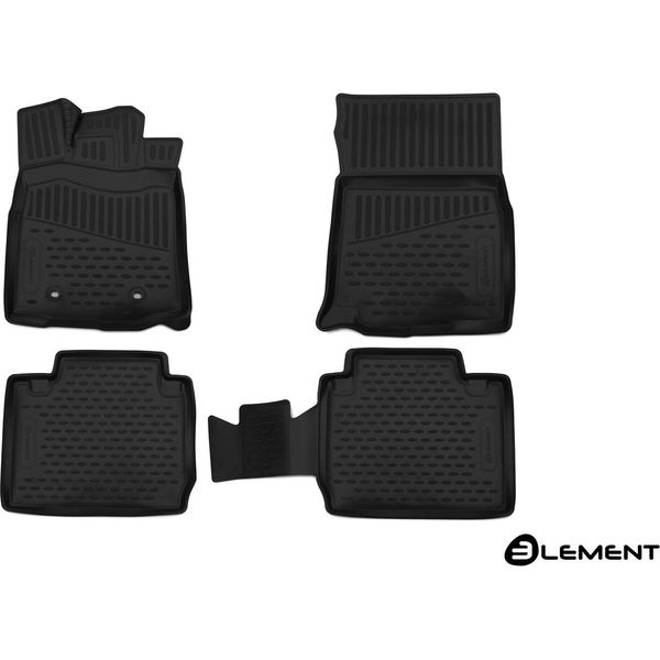 Element Tappetini In Gomma 3D Per Toyota Tacoma, 2016-2017, 4 Pezzi.-image
